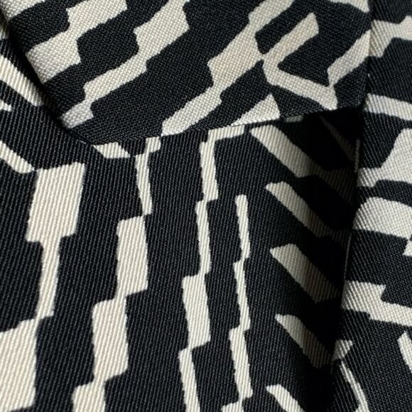 Kasper black white patterned blazer small size 6 office preppy old money style - Picture 9 of 12